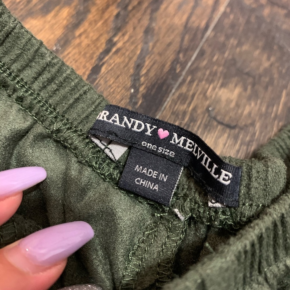Brandy Melville Suede Mini Skirt